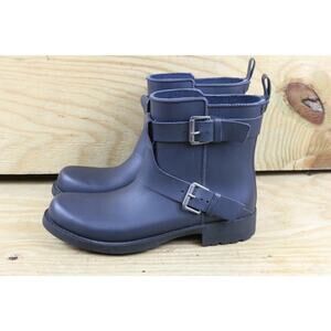 Gentle Souls by Kenneth Cole Boots Womens 11M Blue Rain Boots Best Fun Biker